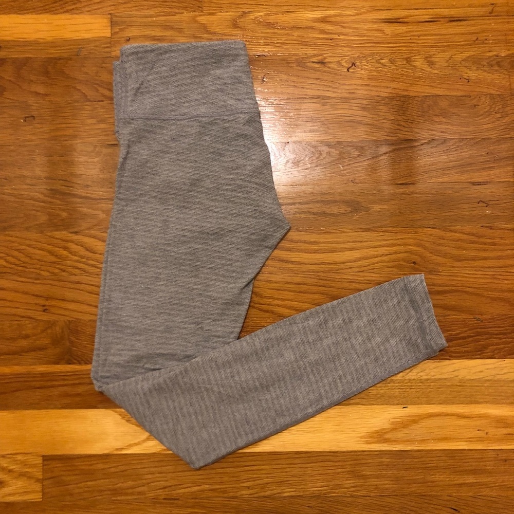 Grey Knit Lululemon Leggings Size 4